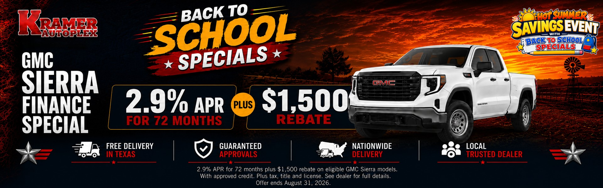 Kramer Autoplex August Incentives