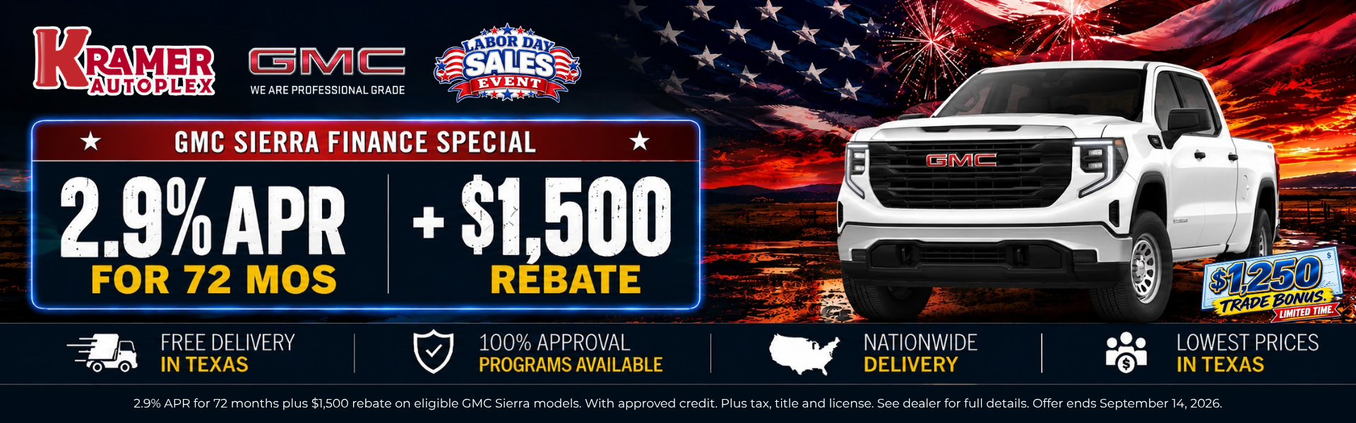 Kramer Autoplex September Incentives