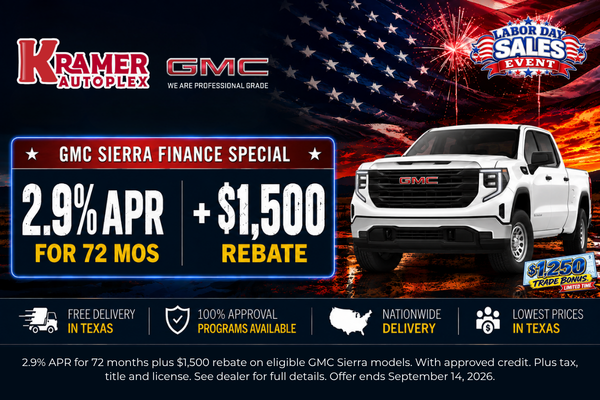 Kramer Autoplex September Incentives