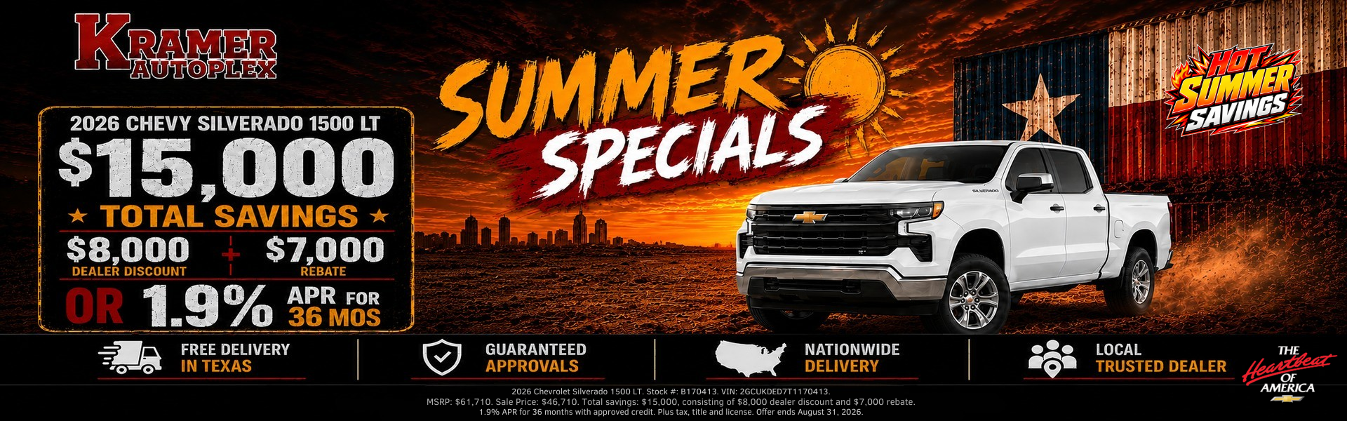 Kramer Autoplex August Incentives