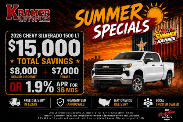 Kramer Autoplex August Incentives