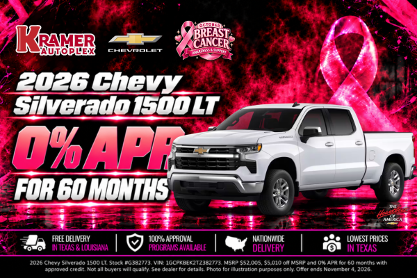 Kramer Autoplex October 2026 Incentives