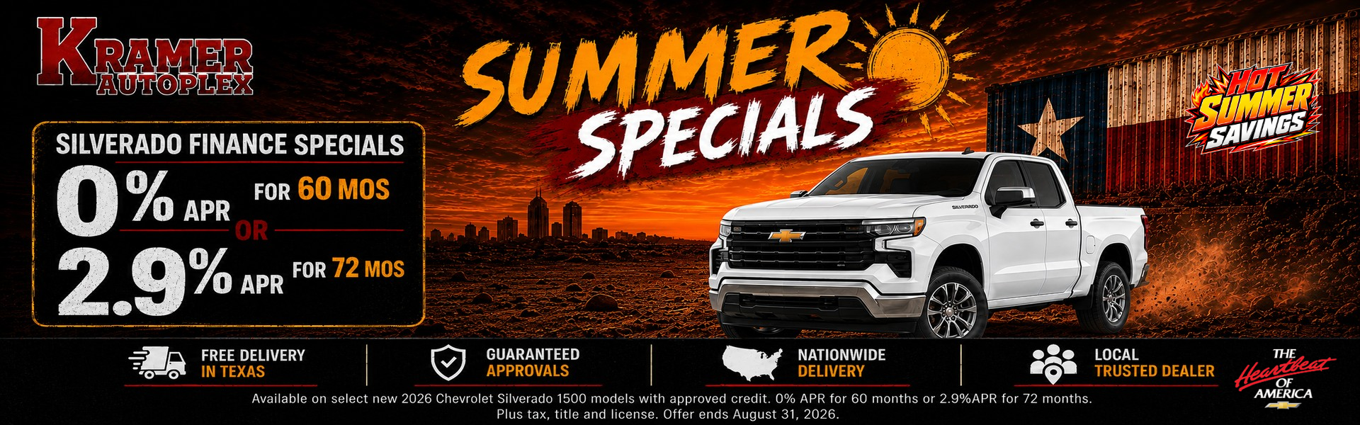 Kramer Autoplex August Incentives
