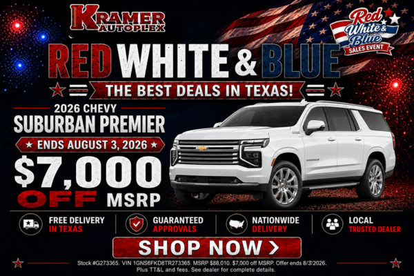 Kramer Autoplex July Incentives