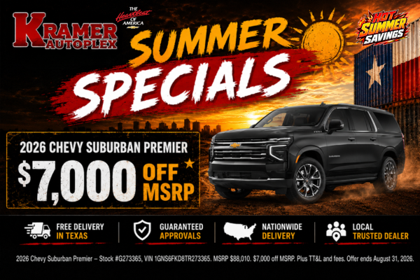Kramer Autoplex August Incentives