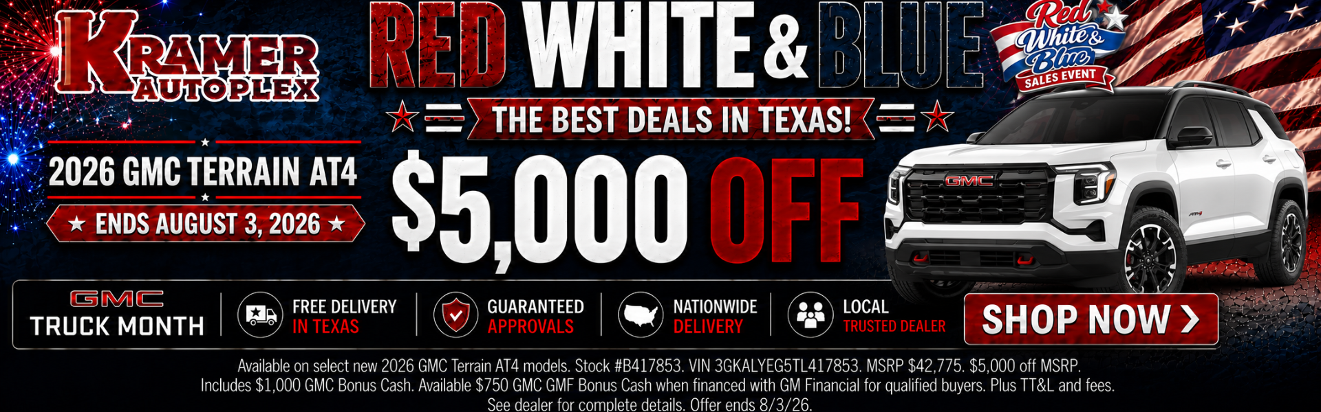 Kramer Autoplex July Incentives