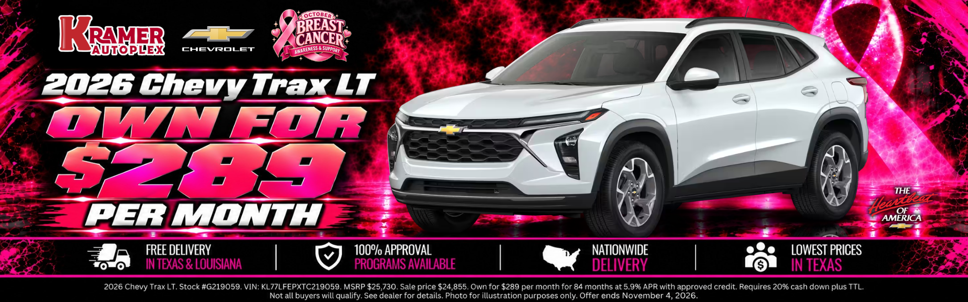 Kramer Autoplex October 2026 Incentives