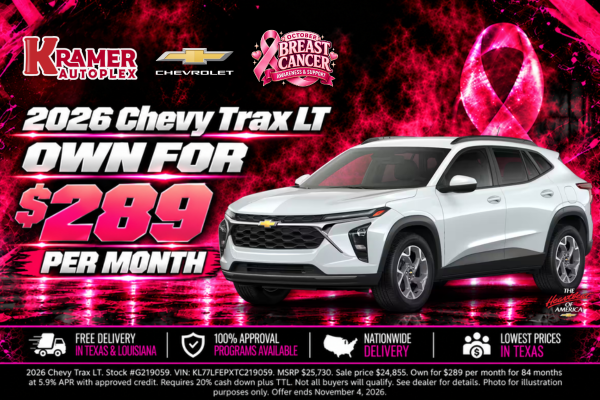 Kramer Autoplex October 2026 Incentives