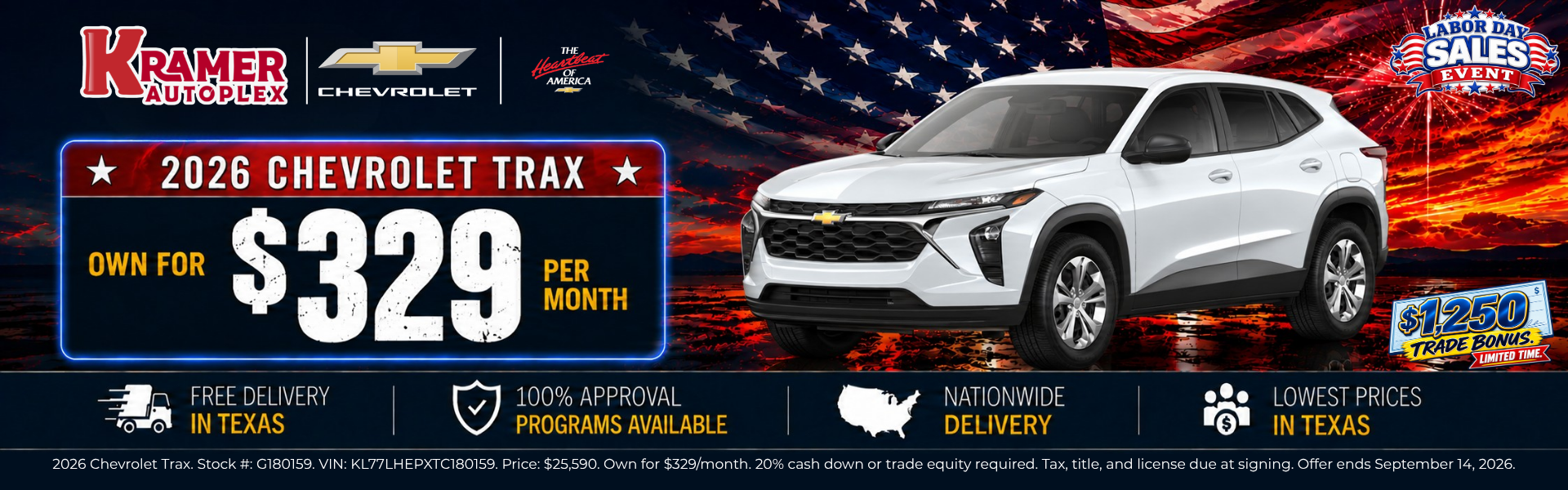 Kramer Autoplex September Incentives