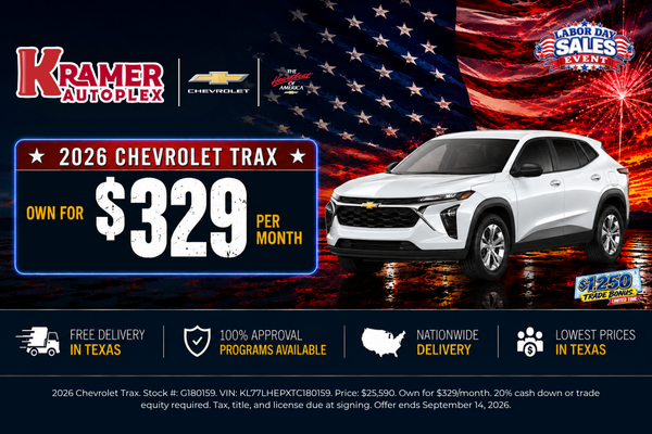 Kramer Autoplex September Incentives