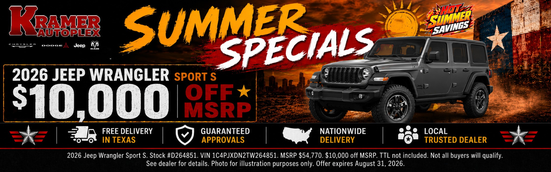 Kramer Autoplex August Incentives