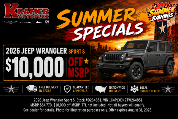 Kramer Autoplex August Incentives